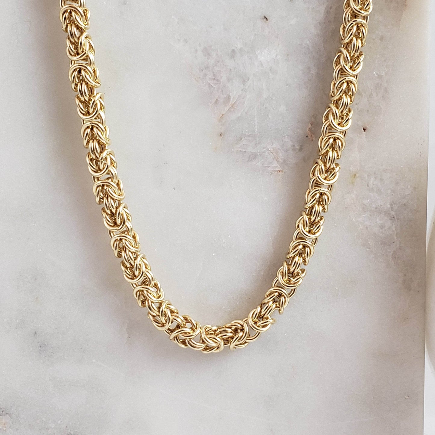 Timeless Classic Byzantine Necklace Toggle Clasp -5.5mm - TurkishBling