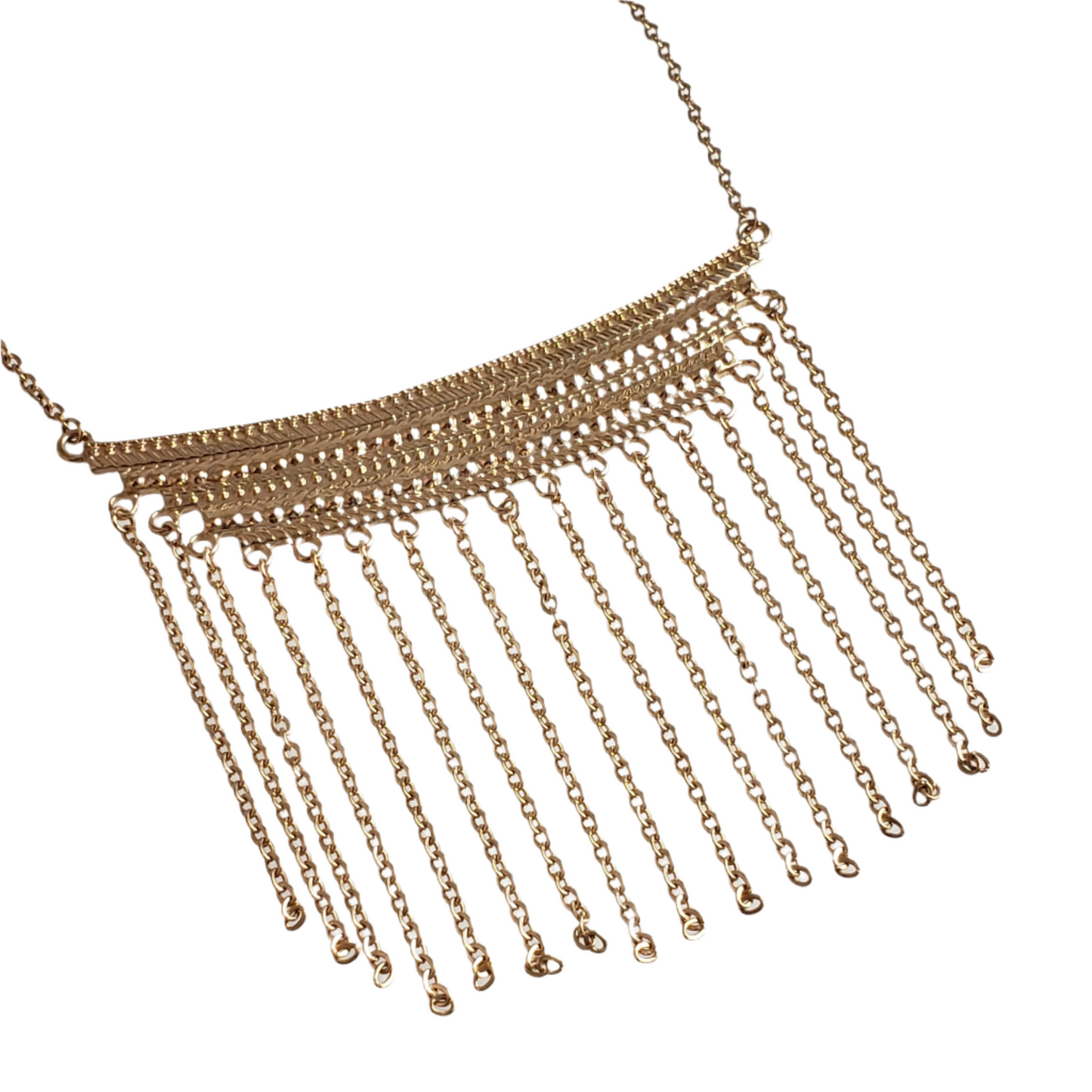 Cleopatra Collection Fringe Chain Necklace