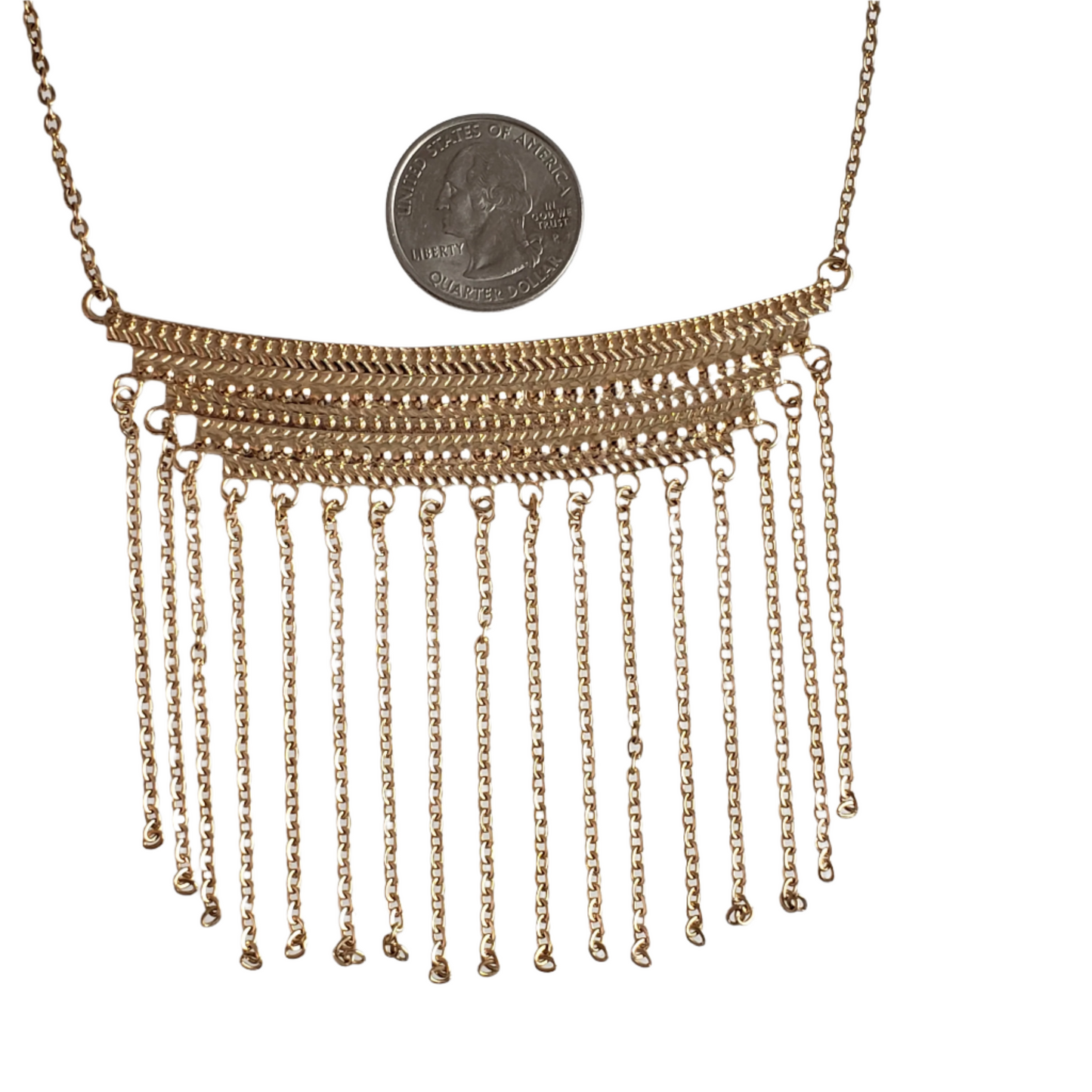 Cleopatra Collection Fringe Chain Necklace