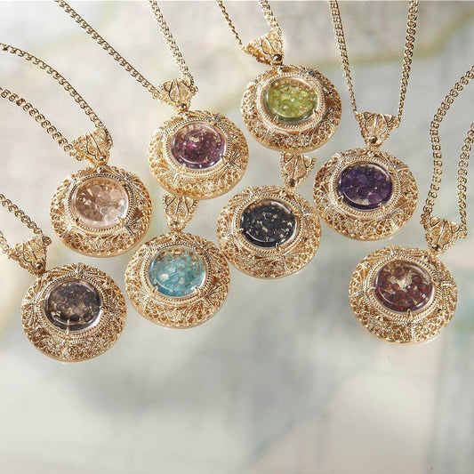 Unforgettable Duo Deal: Shaker Necklace w/ 36” Chain & Filigree Stud Earrings - TurkishBling