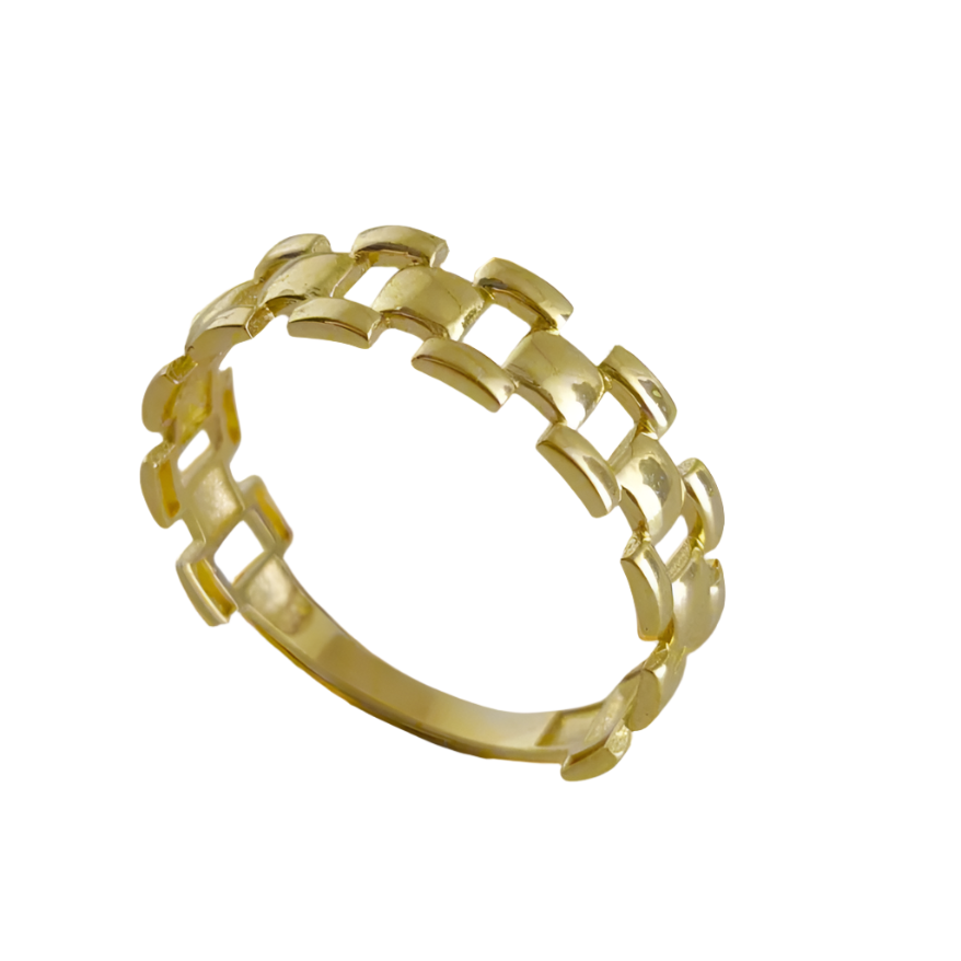Panther Link Gold Ring - 18k, 14k, 10k