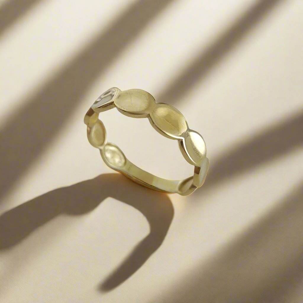 Gold Buble Ring - 10k,14k,18k - TurkishBling