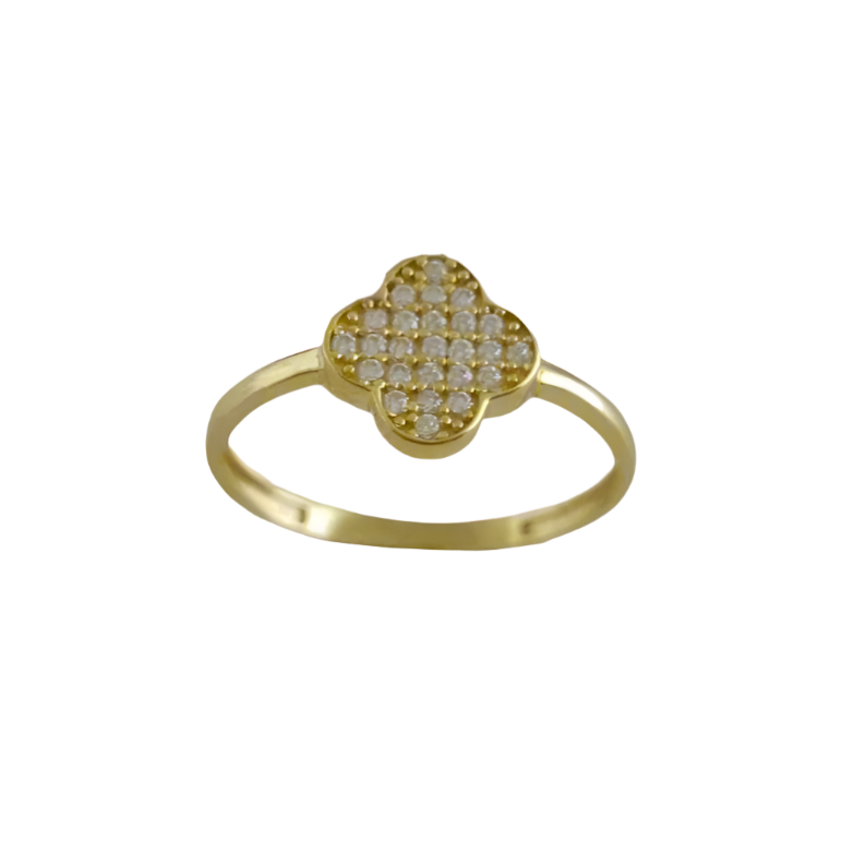 Gold Ring with Stone Accent - 10k,14k,18k