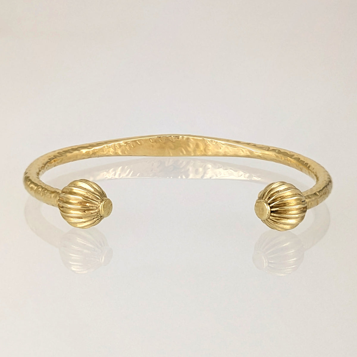 Hammered Open Cuff Bracelet