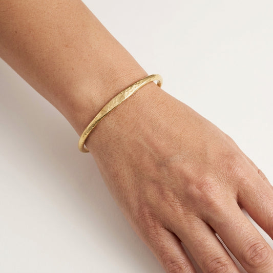 Hammered Open Cuff Bracelet