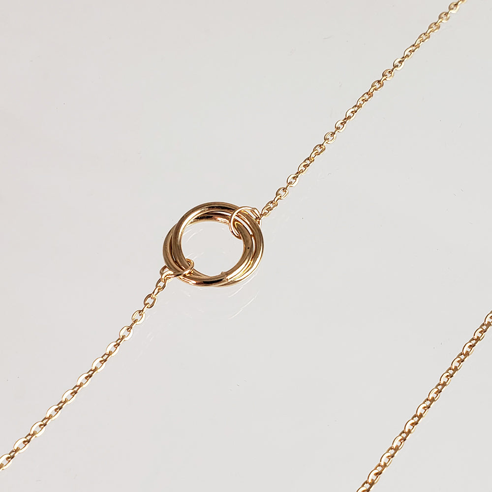 Beaded Station Necklace – 32" Minimalist Design with 6mm Gemstone Beads and Gold Stations (Copy)