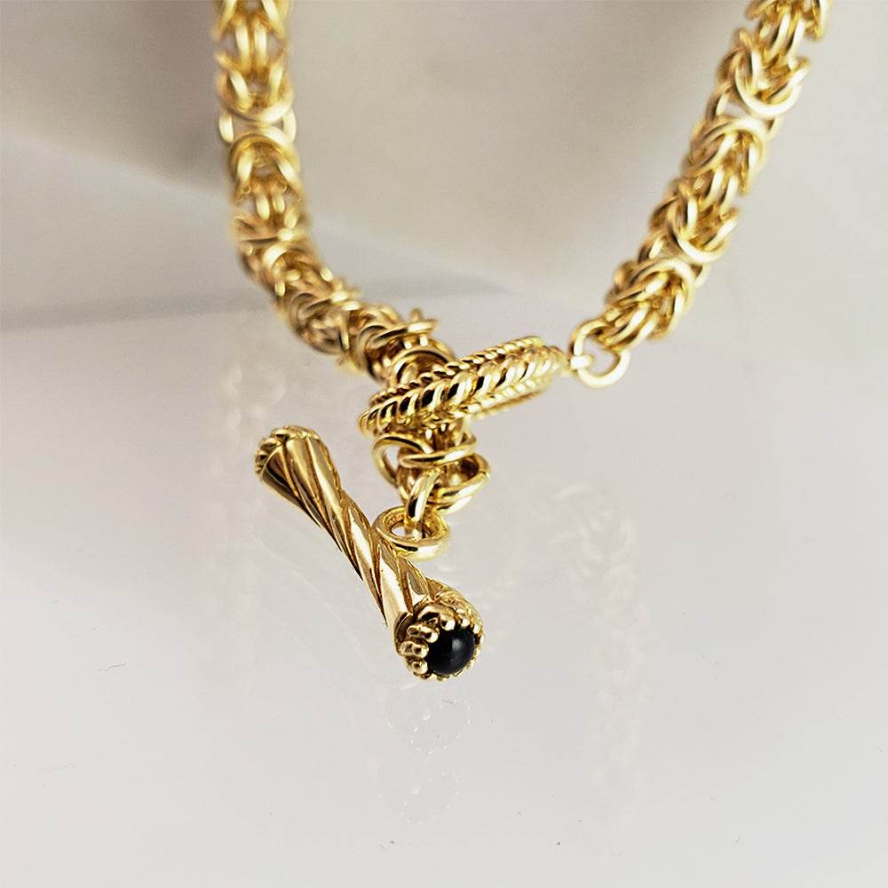 Timeless Classic Byzantine Necklace Toggle Clasp -5.5mm - TurkishBling
