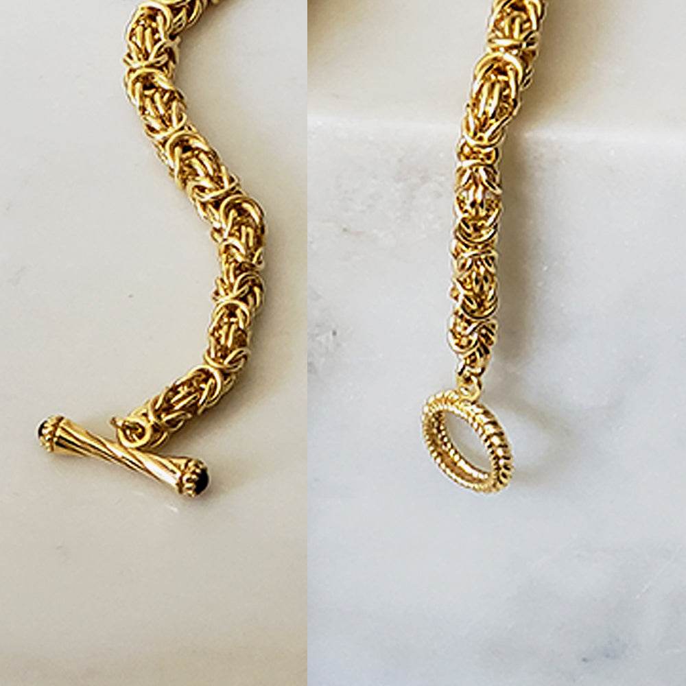 Timeless Classic Byzantine Necklace Toggle Clasp -5.5mm - TurkishBling