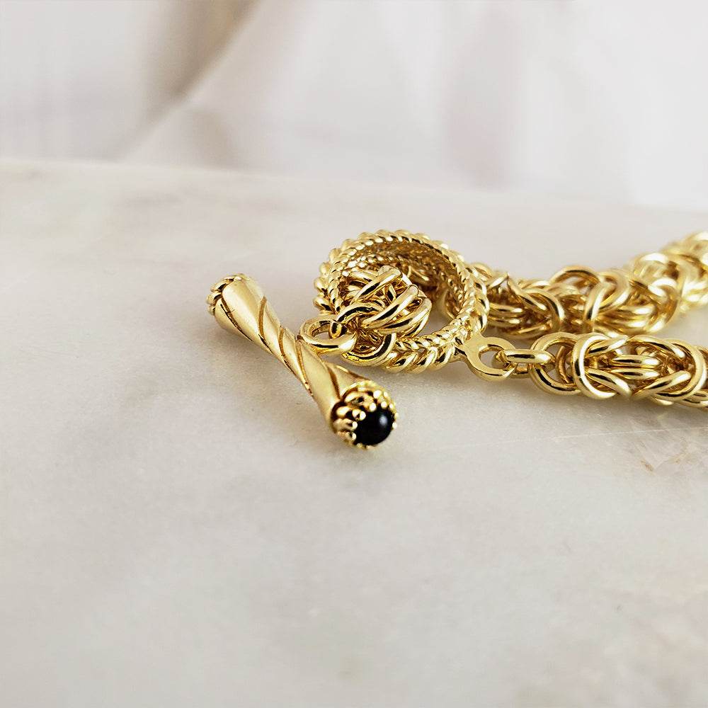 Timeless Classic Byzantine Necklace Toggle Clasp -5.5mm - TurkishBling