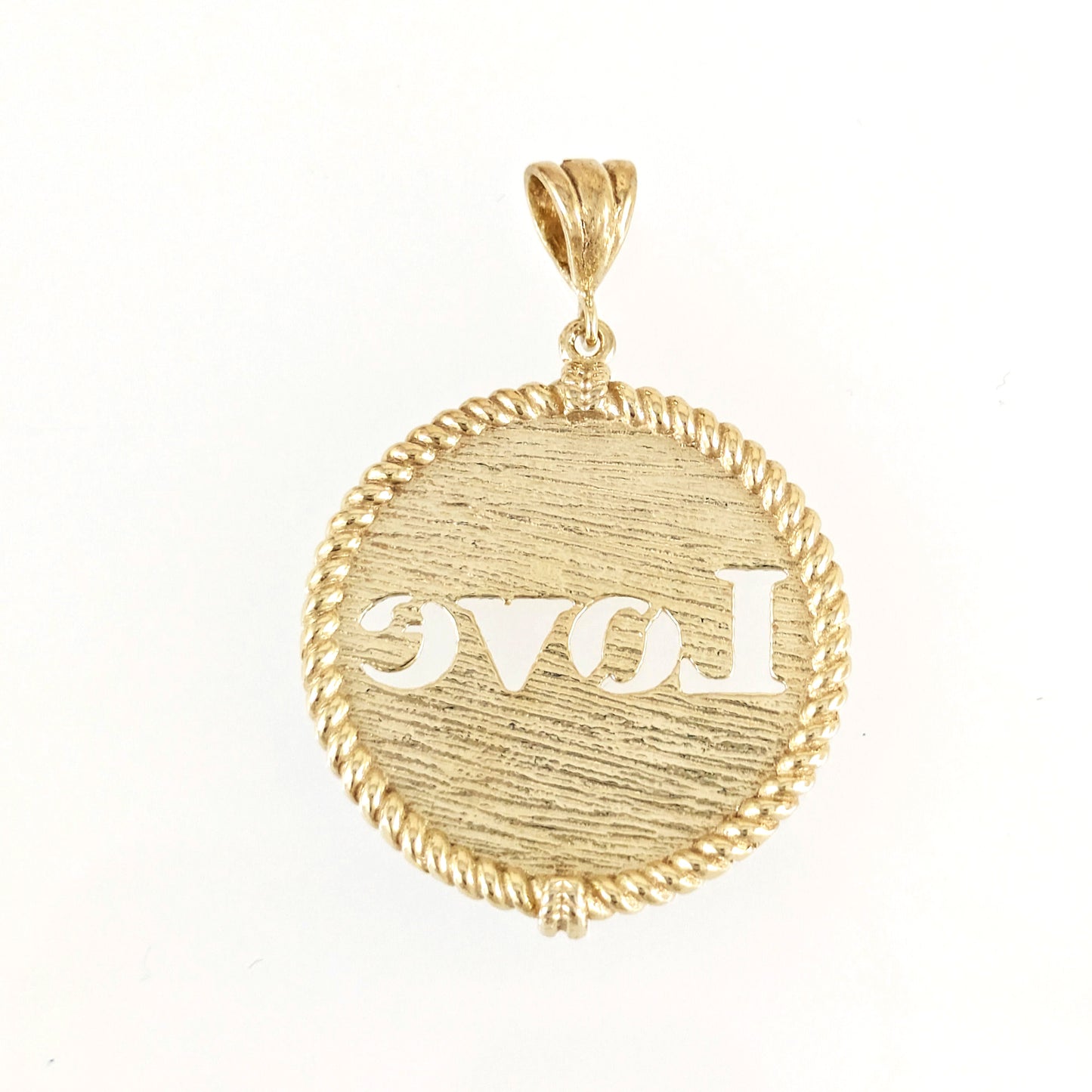 Round Love Cutout Pendant