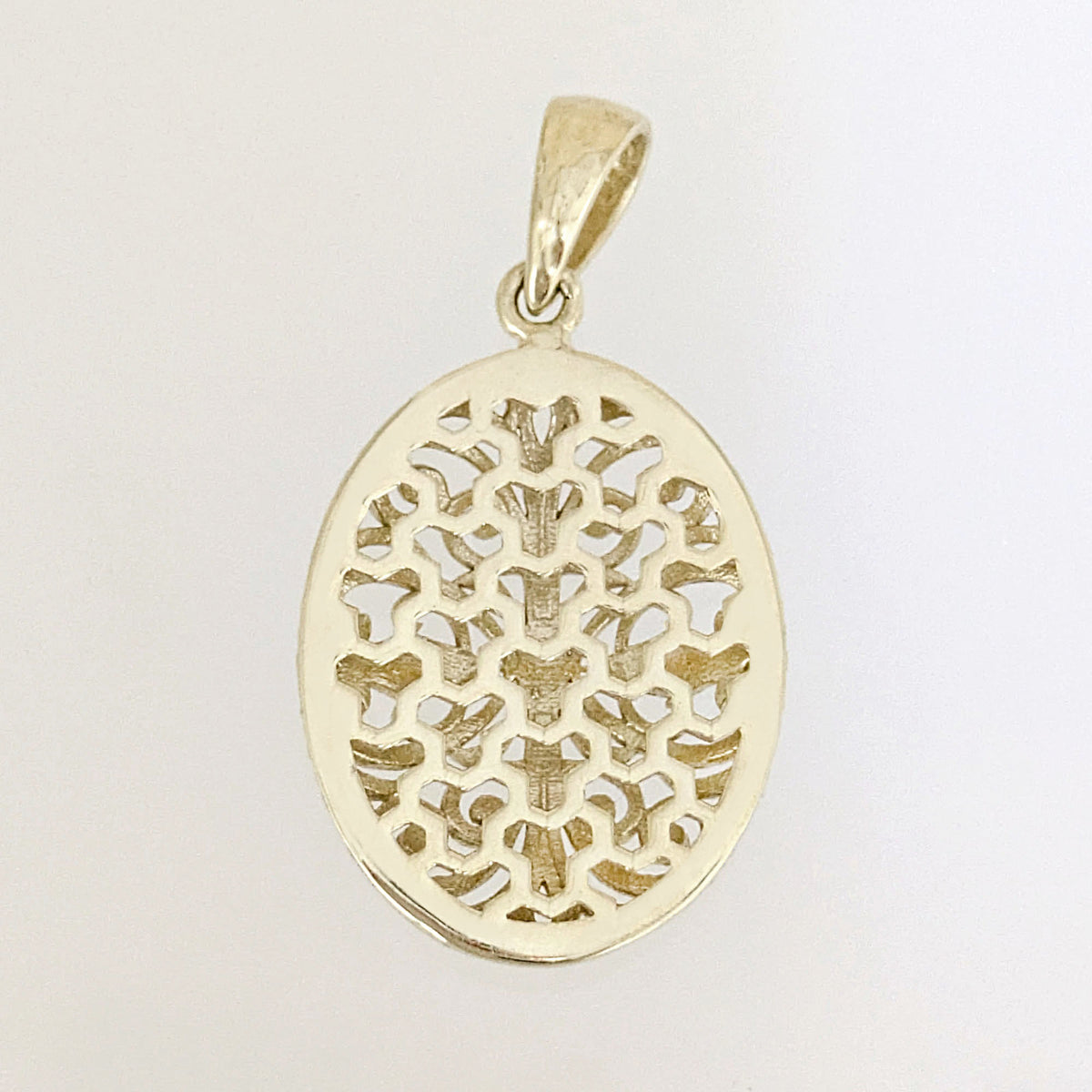 Oval Filigree Pendant Charm