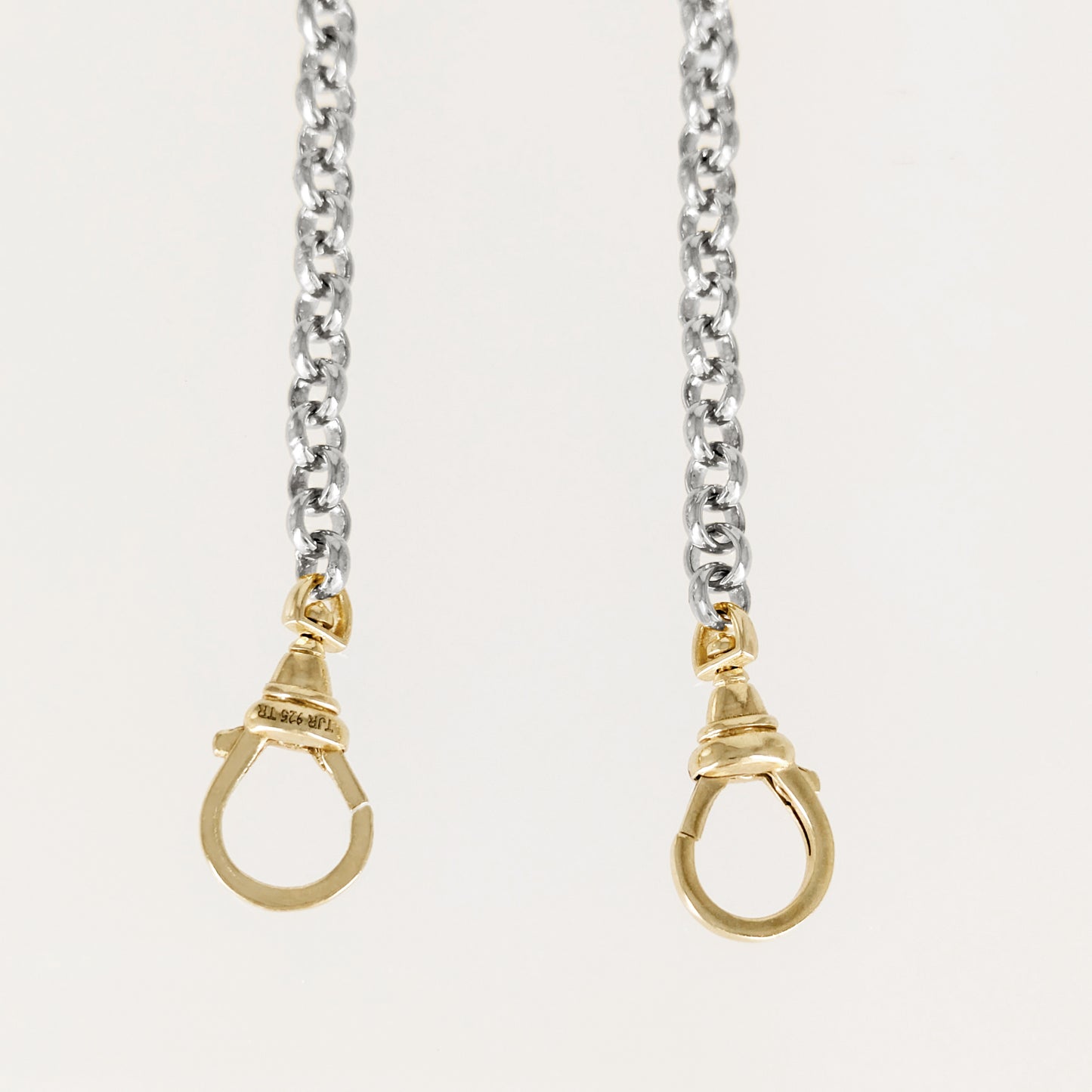 Two Tone Cable Link Chain Necklace