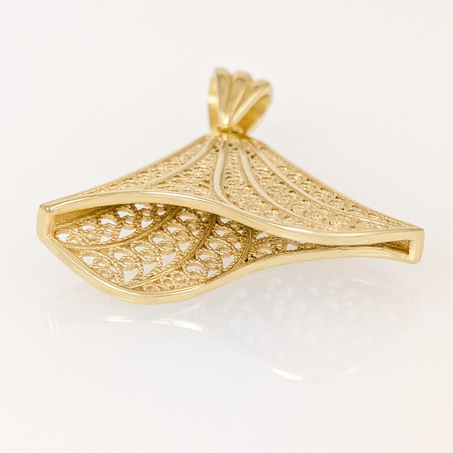 Scrollwork Fan Filigree Sufi DancerSufi Dancer Reversible Pendant