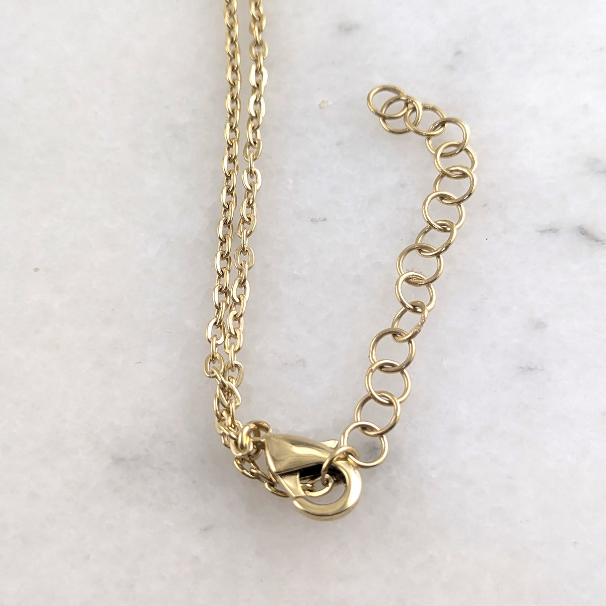 Hammered Rectangle Tag Pendant Necklace with Adjustable Chain