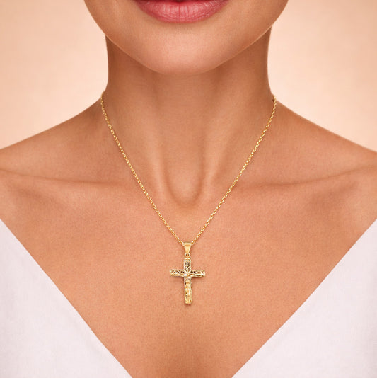 Crucifix Cross Pendant Religious Detail