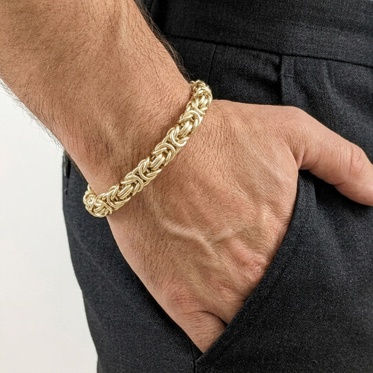 Byzantine Link Bracelet – Bold Interwoven Chain Design