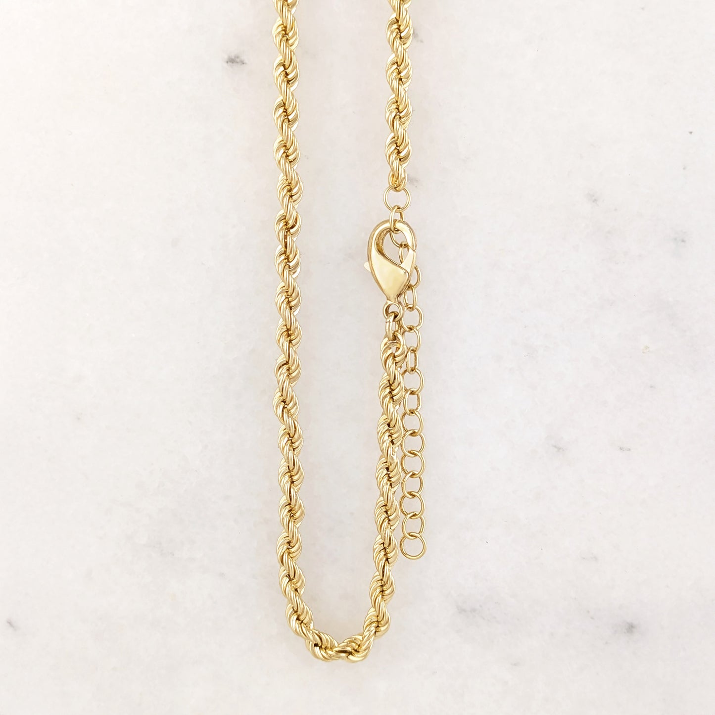 Rope Chain Necklace 4mm Bold Adjustable Chain