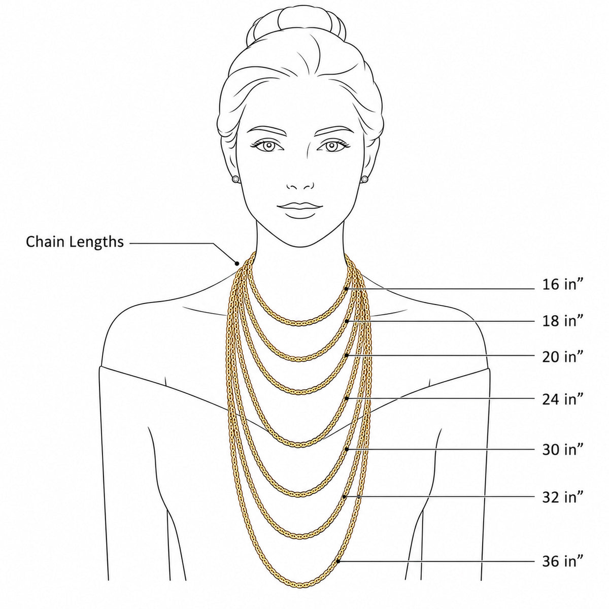 Bold Rope ChainStatement Necklace 8mm gauge Adjustable