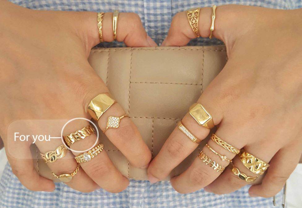 Cuban Chain Link Gold Ring - 18k, 14k, 10k - TurkishBling