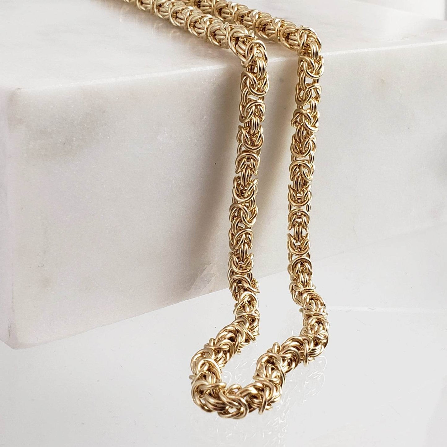 Timeless Classic Byzantine Necklace Toggle Clasp -5.5mm - TurkishBling