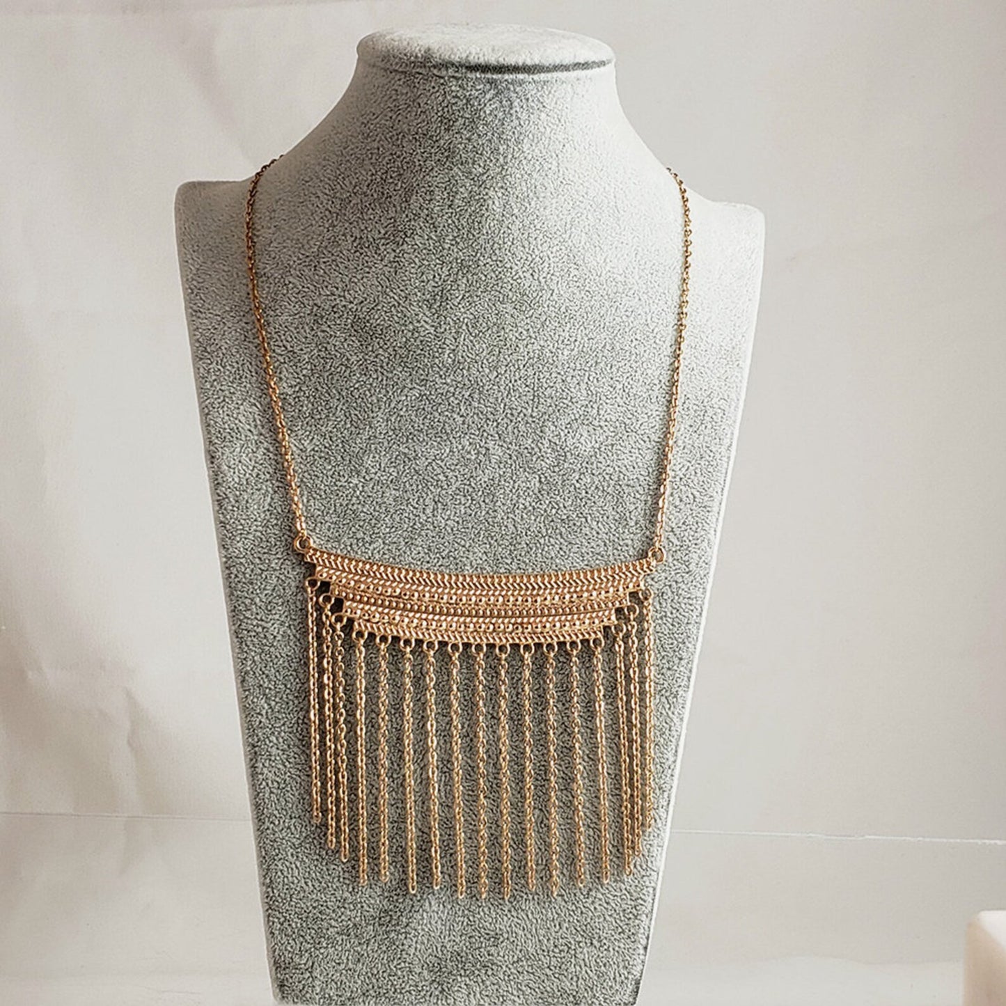Cleopatra Collection Fringe Chain Necklace