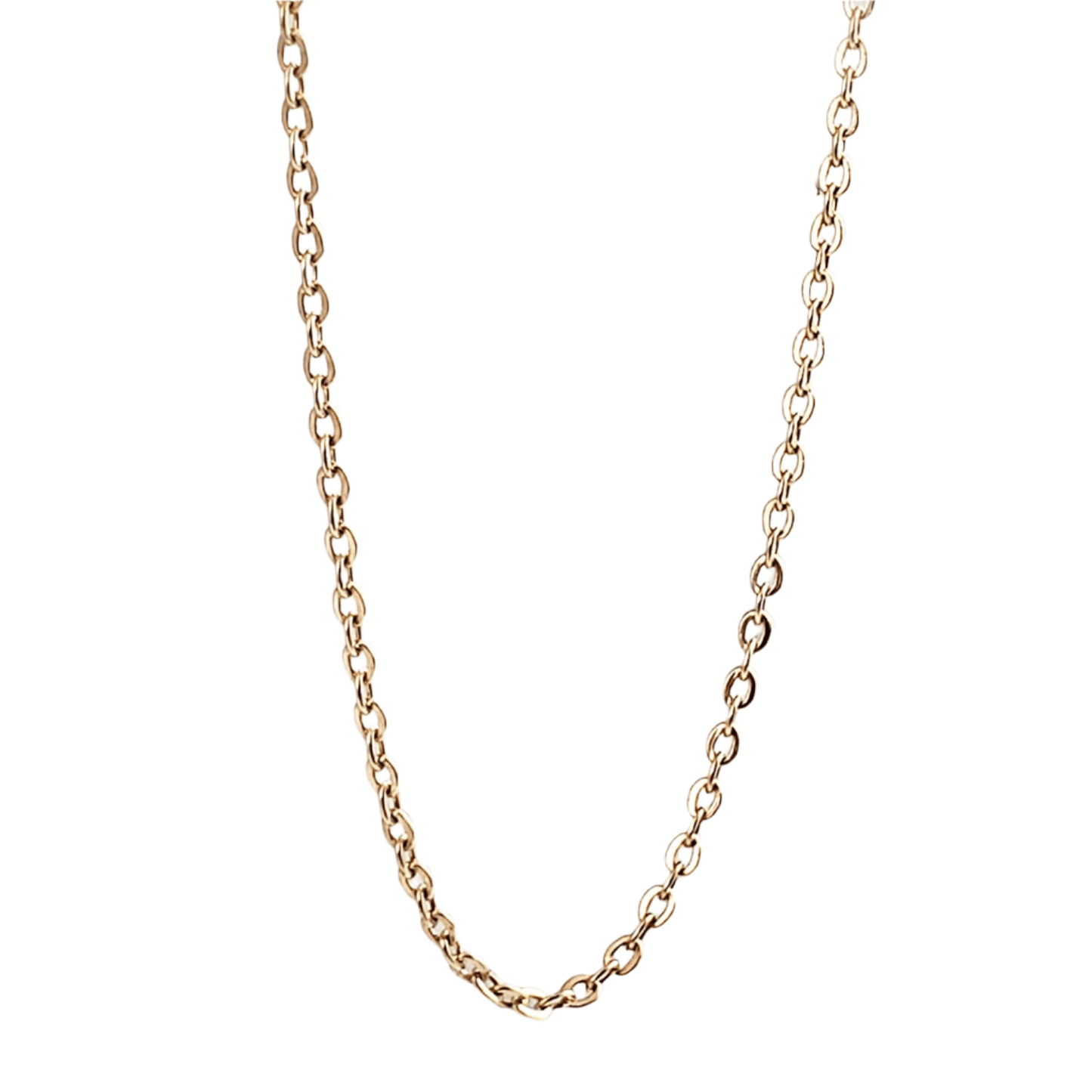 Durable Cable Chain, Necklace for Layering or Hold Pendants 18 inch & 36 inch - TurkishBling