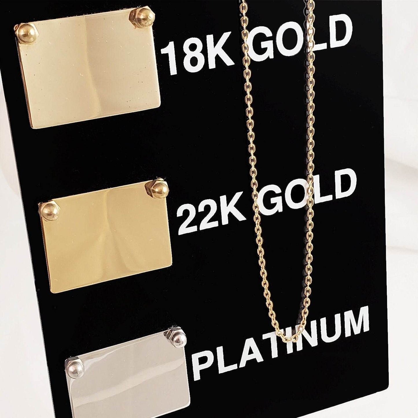 Durable Cable Chain, Necklace for Layering or Hold Pendants 18 inch & 36 inch - TurkishBling