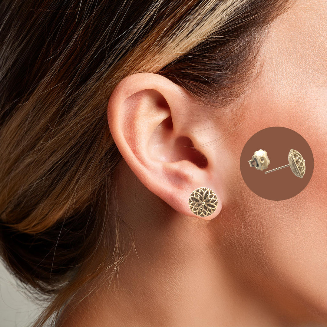 Oversized Earring Backings for Studs – 8mm Secure Sterling Silver