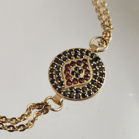 Evil Eye Multi-gem Bracelet