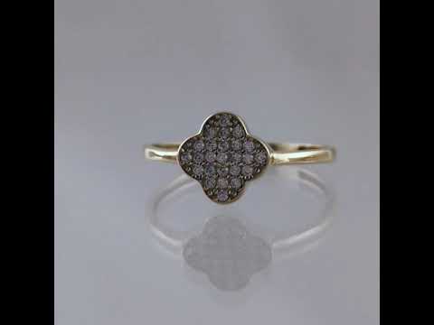 Gold Ring with Stone Accent - 10k,14k,18k