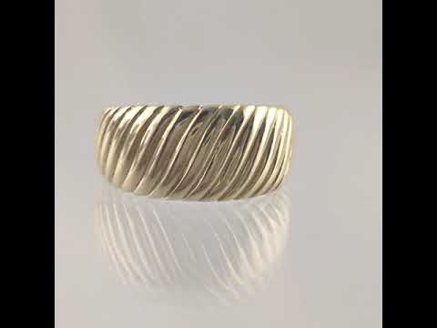Croissant Gold Ring - 10k,14k,18k