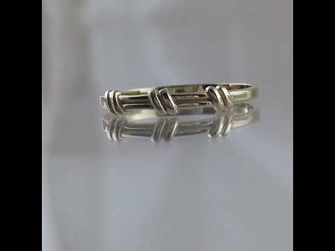 Minimalist Braid Gold Ring - 10k,14k,18k