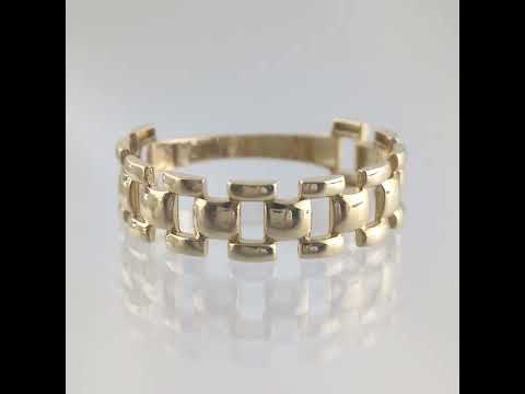 Panther Link Gold Ring - 18k, 14k, 10k