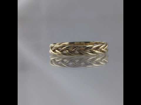 Gold Braided Ring - 10k,14k,18k