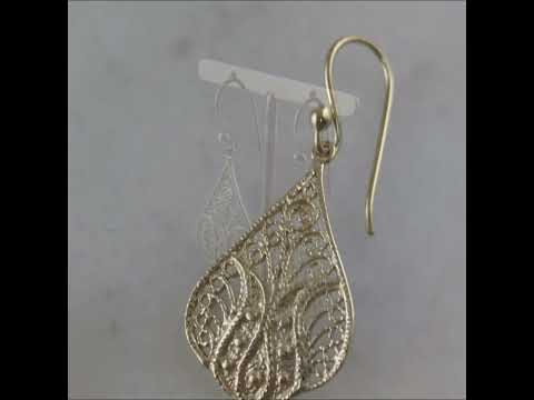 Filigree Teardrop Earrings – Lightweight and Elegant