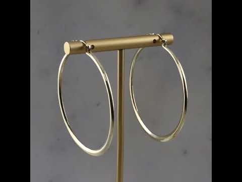 High-Polish J. Lo Hoop Earrings – Bold Gold Statement Hoops