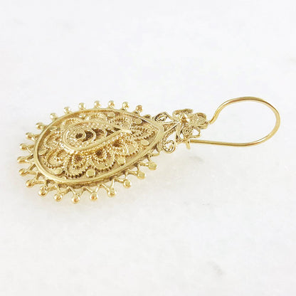 Etruscan Filigree Drop Earrings