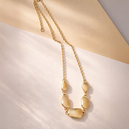 Organic Pebble Link Necklace