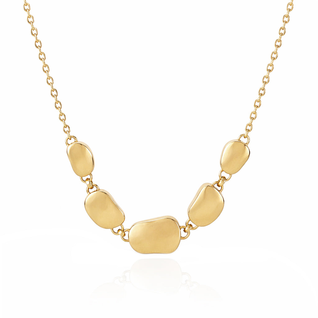 Organic Pebble Link Necklace