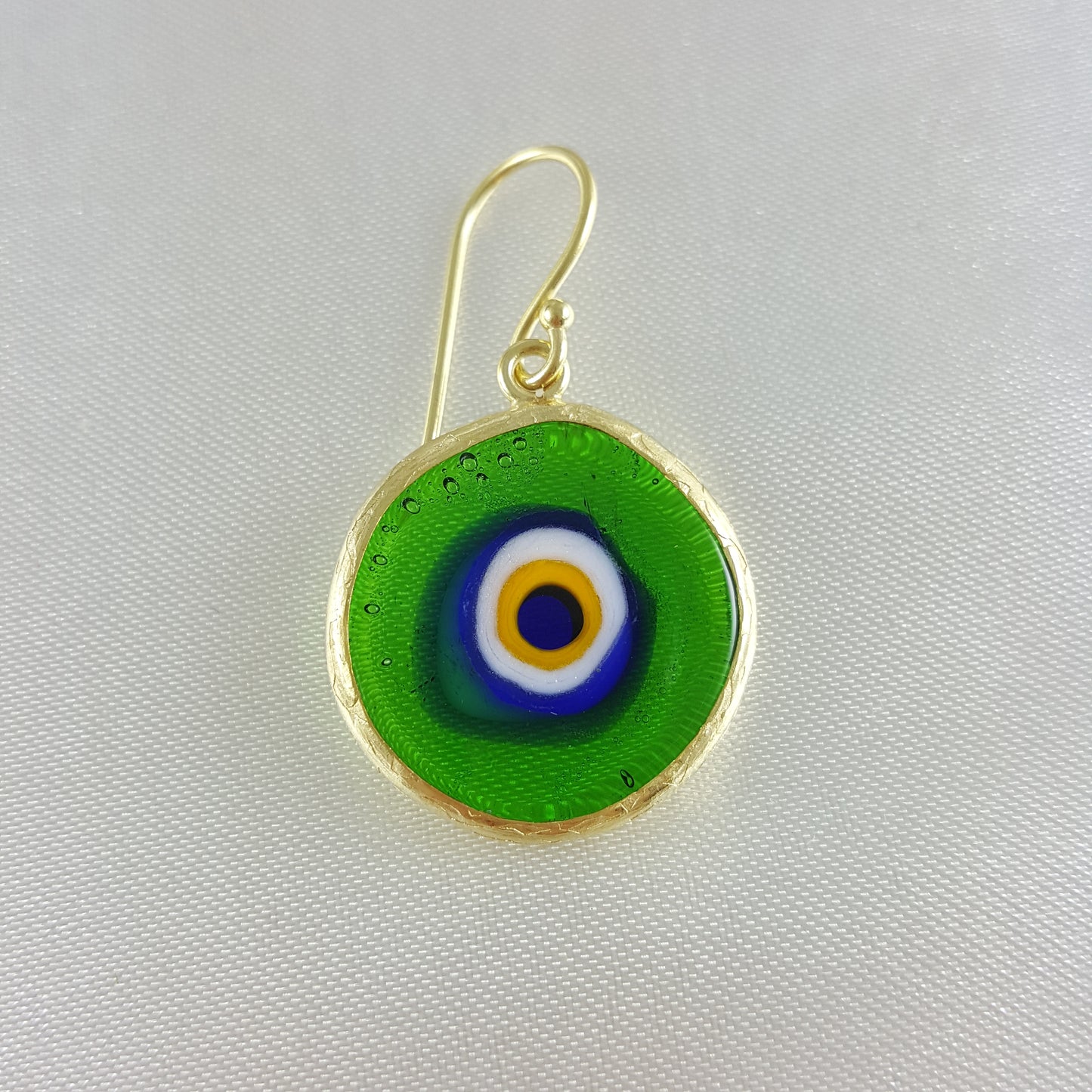 Glass Evil Eye Earrings