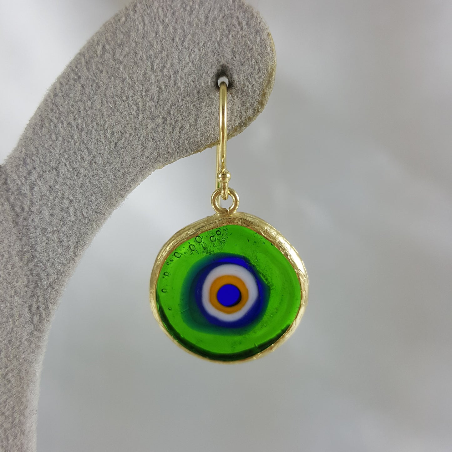 Glass Evil Eye Earrings