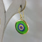 Glass Evil Eye Earrings