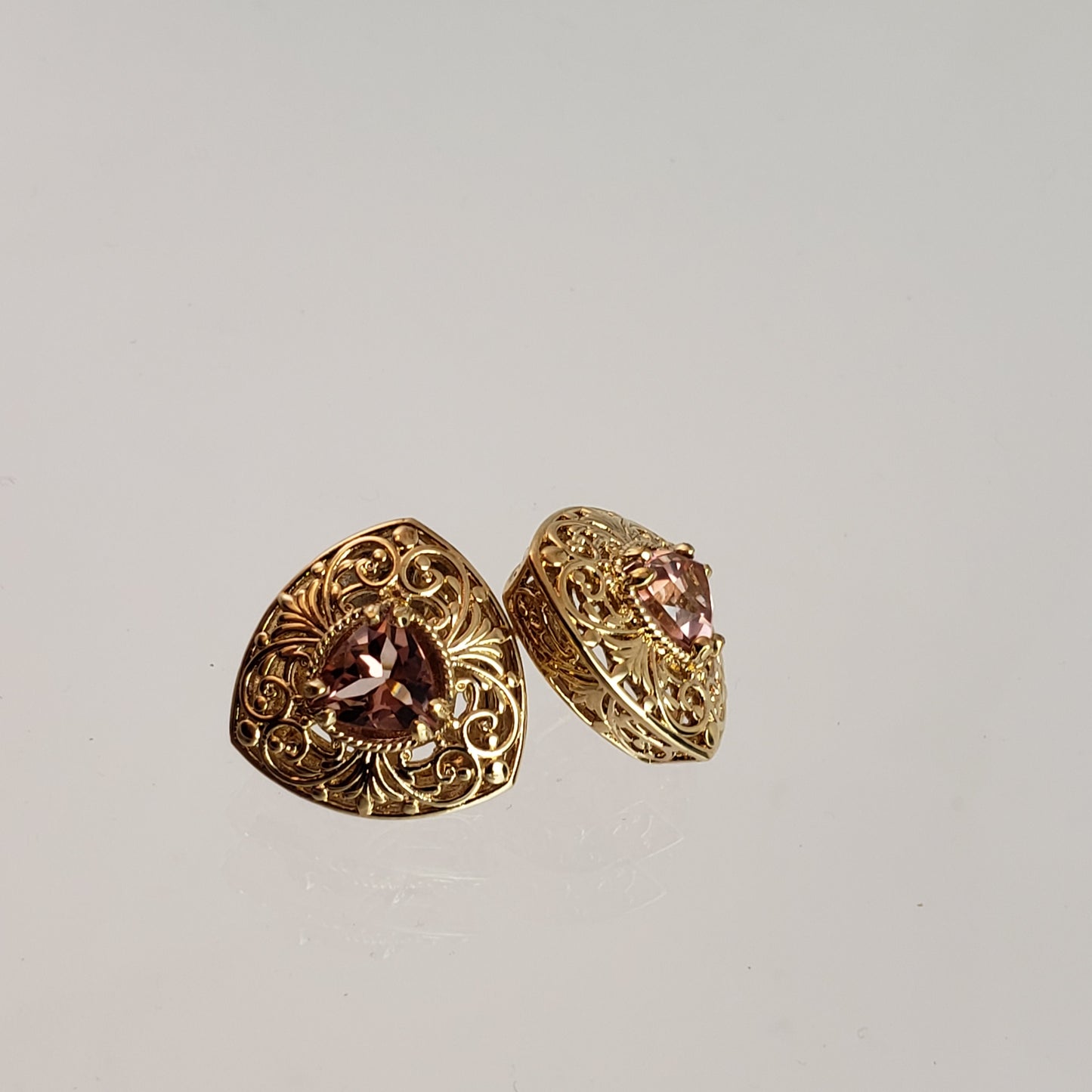 Trillion Filigree Stud Earrings