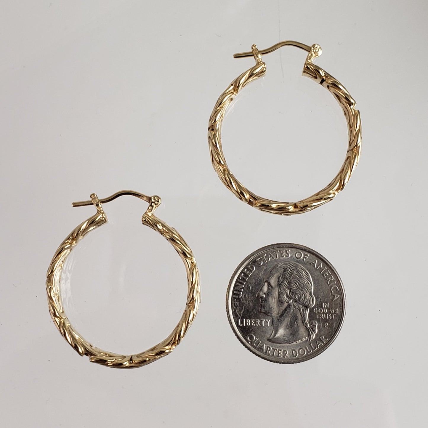 Iconic Byzantine Link Hoop Earrings