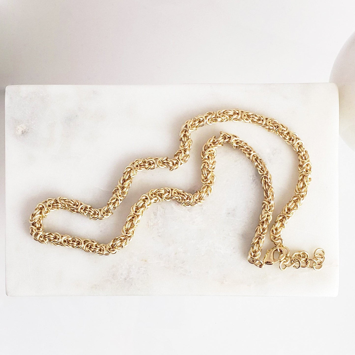 Timeless Classic Byzantine Necklace Lobster Claw Clasp - 5.5mm Gauge