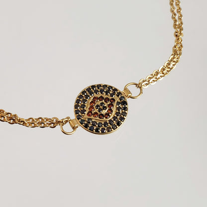 Evil Eye Multi-gem Bracelet