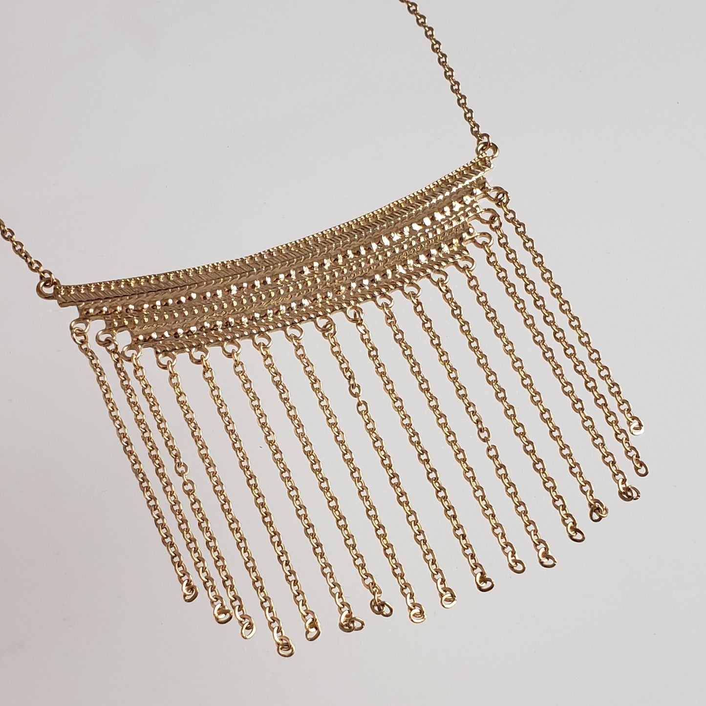 Cleopatra Collection Fringe Chain Necklace