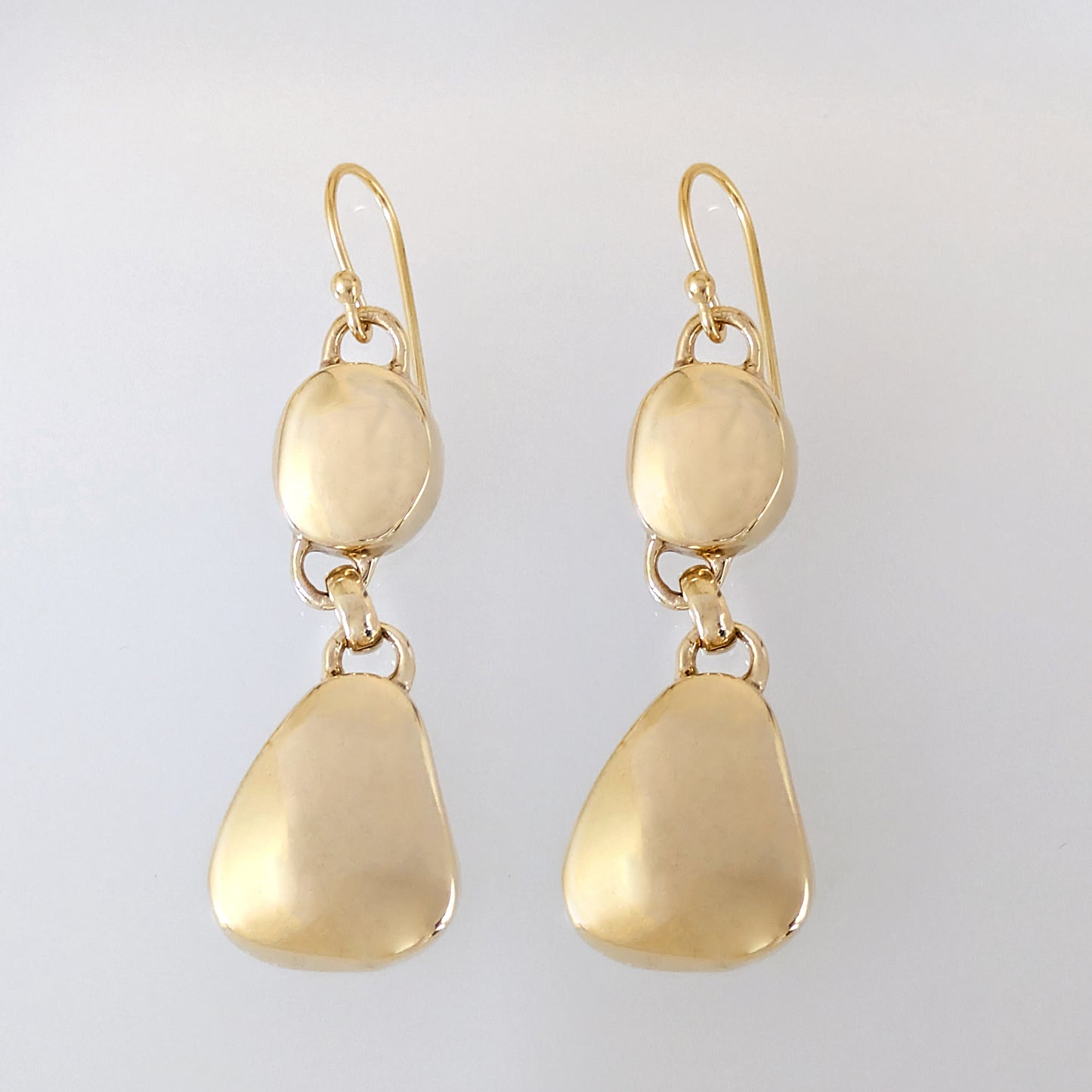 Pebble Double Drop Earrings