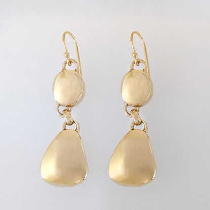 Pebble Double Drop Earrings