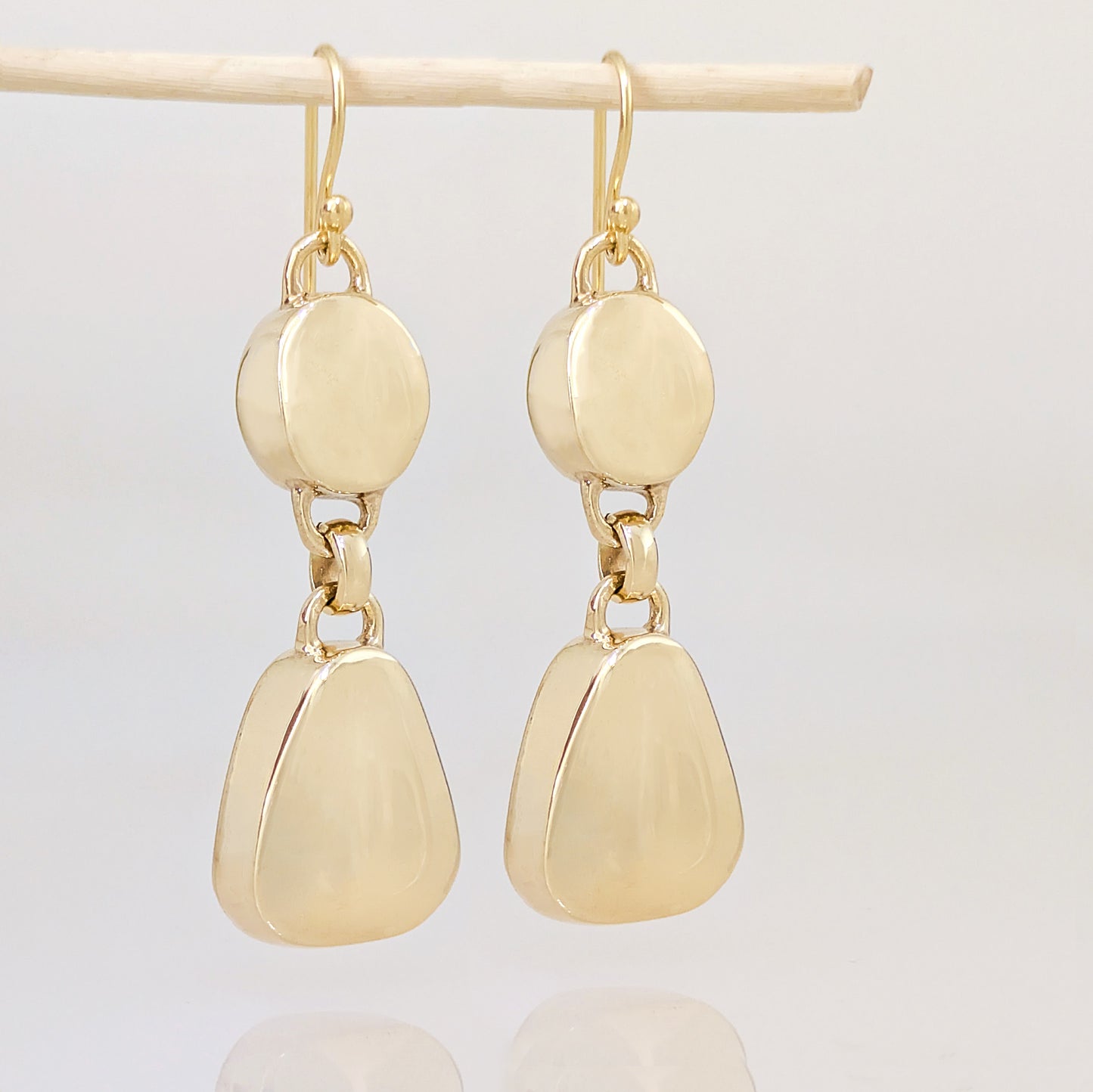 Pebble Double Drop Earrings